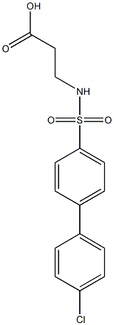 N-(4'-Chloro-4-biphenylylsulfonyl)-^b-alanine, 96% CAS#: 885269-40-9